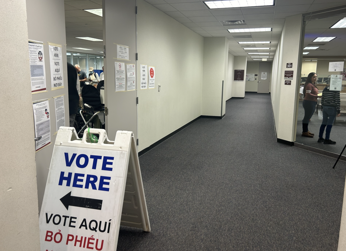 Voting location in Downtown Fort Worth